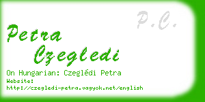 petra czegledi business card