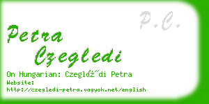 petra czegledi business card